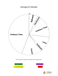 Liturgical Year Coloring Worksheet